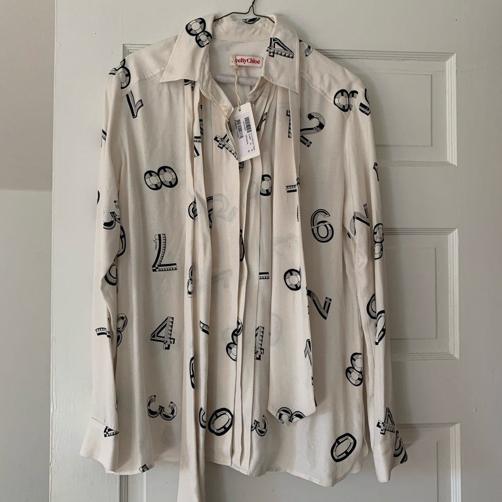 See By Chloe Numbers Blouse